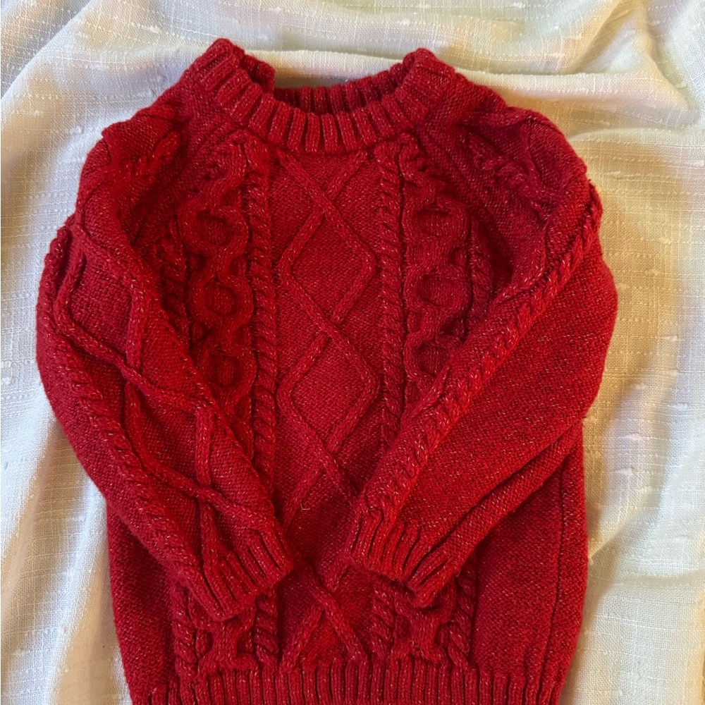 H&M Vibrant Red Knit Sweater